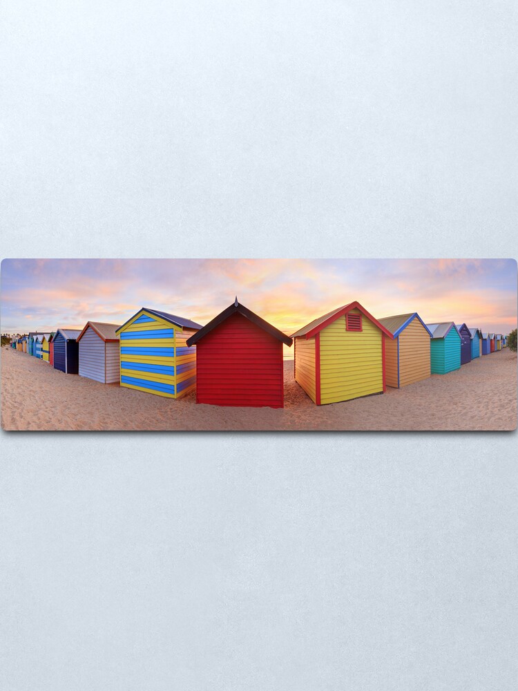 Alternate view of Brighton Beach Boxes, Melbourne, Victoria, Australia Metal Print
