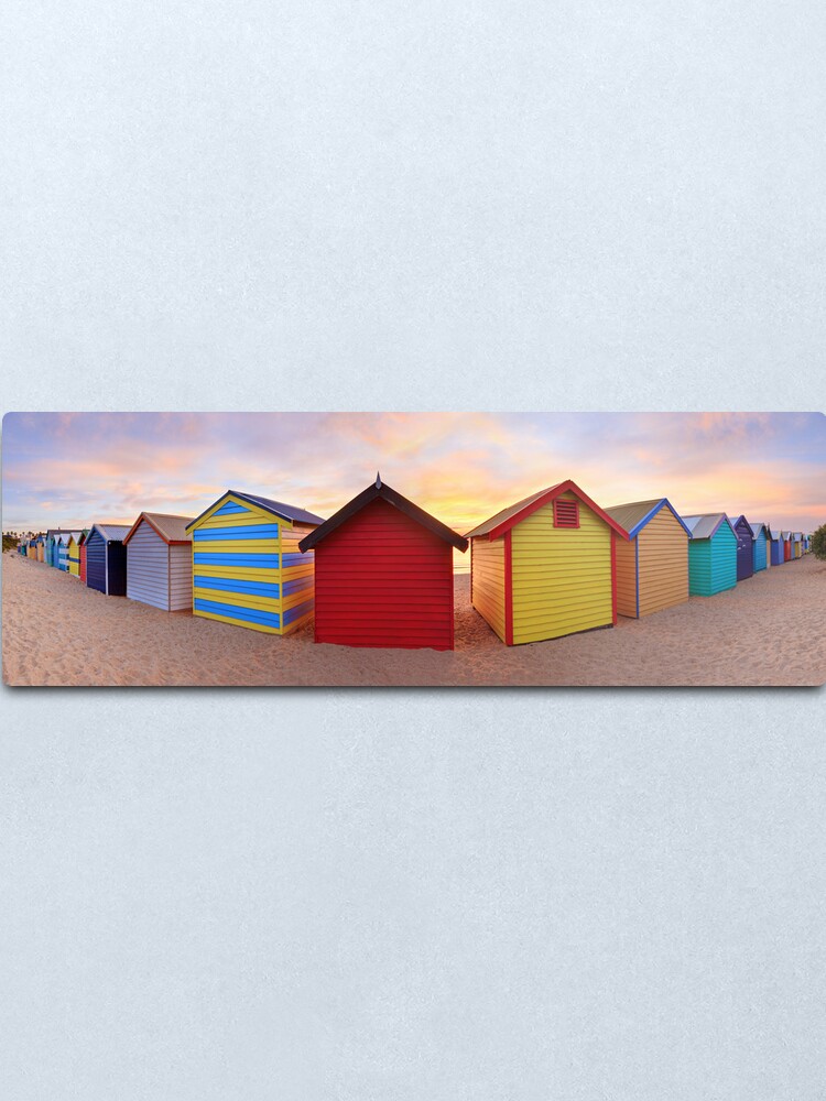 Alternate view of Brighton Beach Boxes, Melbourne, Victoria, Australia Metal Print