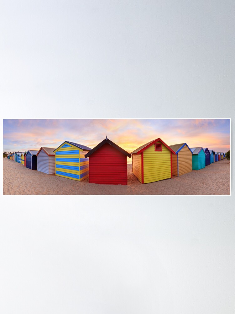 Alternate view of Brighton Beach Boxes, Melbourne, Victoria, Australia Poster