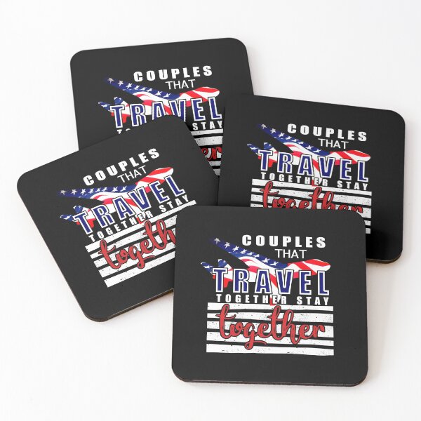 Item preview, Couples That Travel Together Stay Together print designed and sold by RedmonsDesigns.