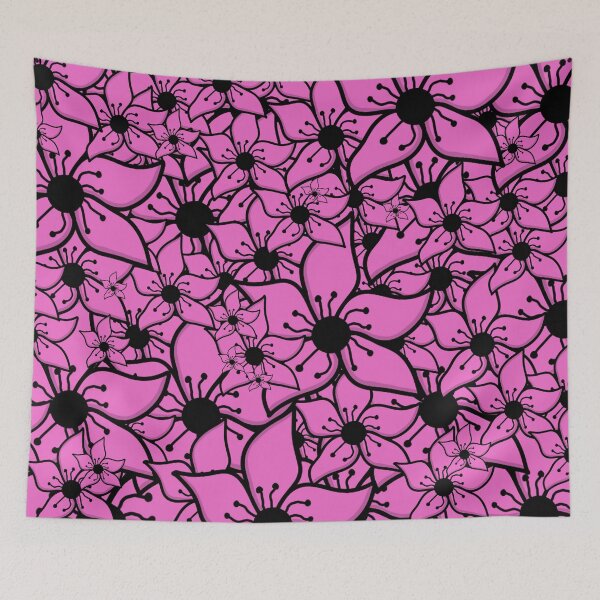 Item preview, Cherry Blossom Flower Layered Pattern designed and sold by FloWynn.