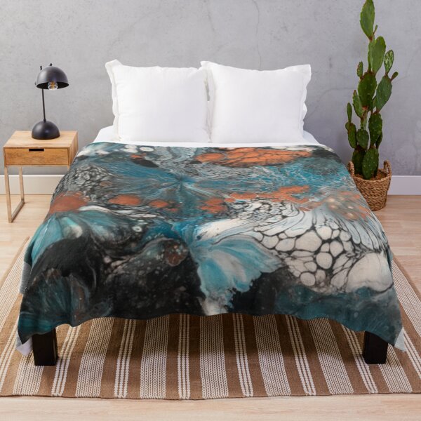 Item preview, Blue and Copper, Acrylic Pour designed and sold by Dodie Mccandless.