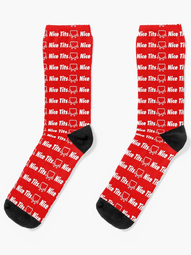 supreme red socks