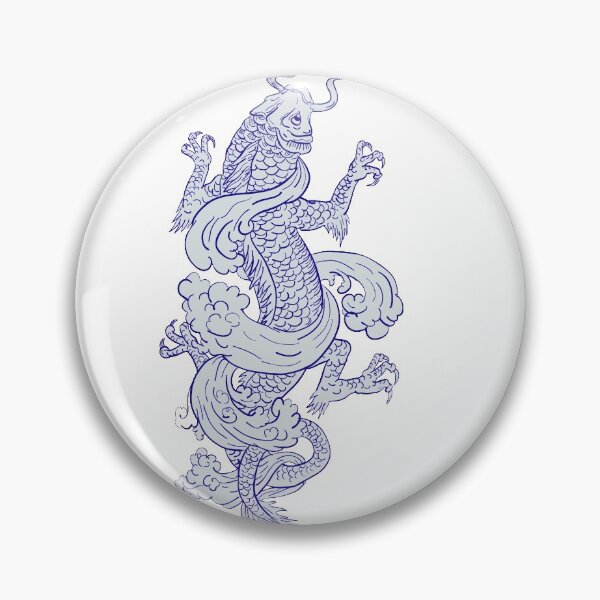 Item preview, Koi Carp Transforming Into Dragon Tattoo Drawing designed and sold by patrimonio.