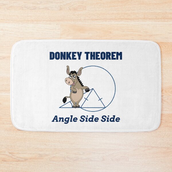 Item preview, Donkey Theorem Angle Side Side - Funny Math Design - White Background designed and sold by passiveisopod.