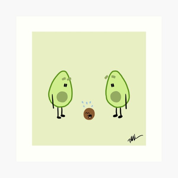 Avocado Family Art Print