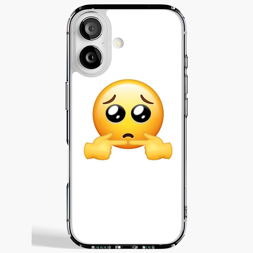 Shy Sad Emoji Fingers Sticker