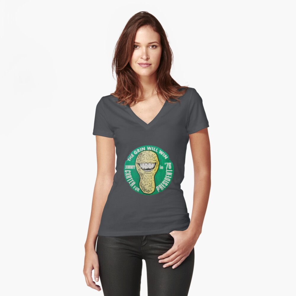Item preview, Fitted V-Neck T-Shirt designed and sold by Retrorockit.