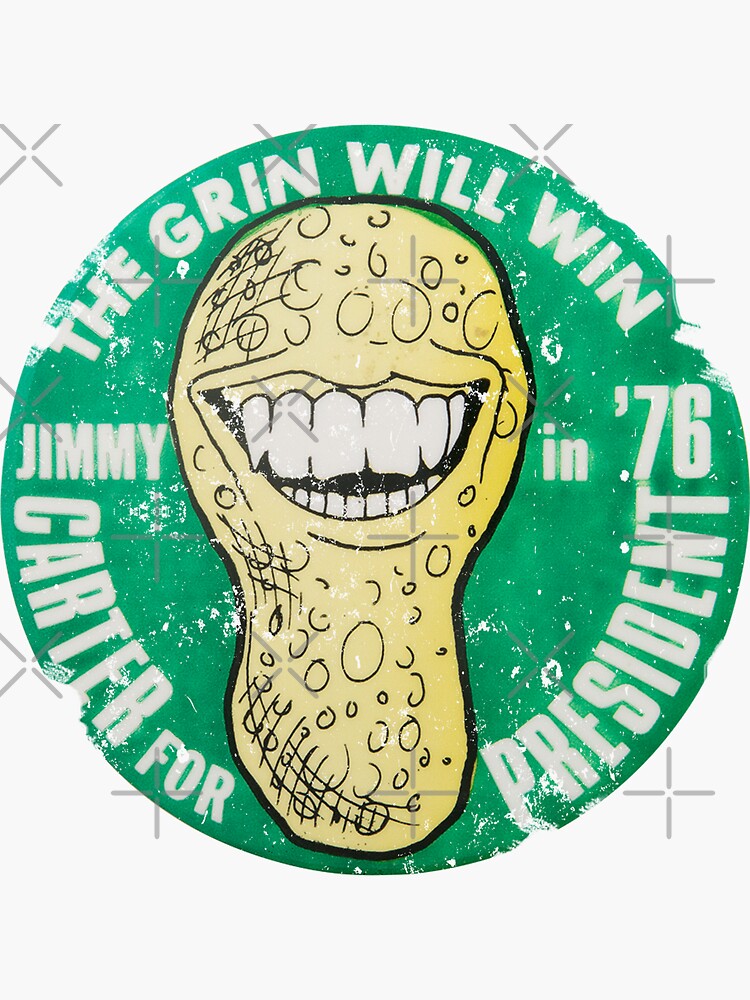 Thumbnail 3 of 3, Sticker, Jimmy Carter designed and sold by Retrorockit.