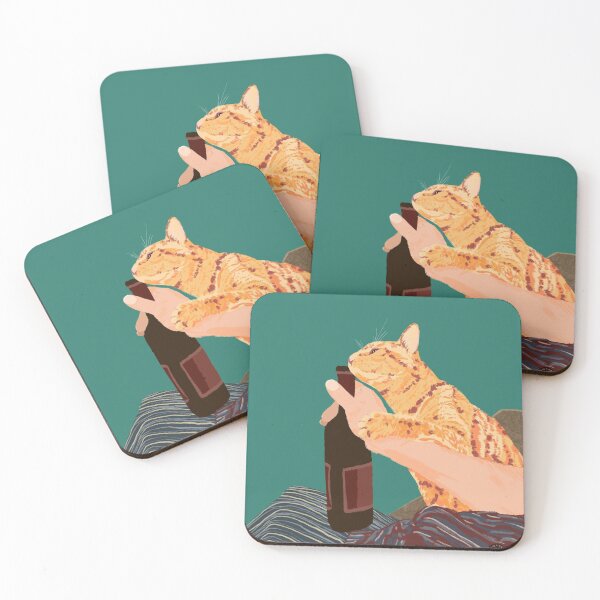 Item preview, Wine Loving Cat designed and sold by artbysharonlam.