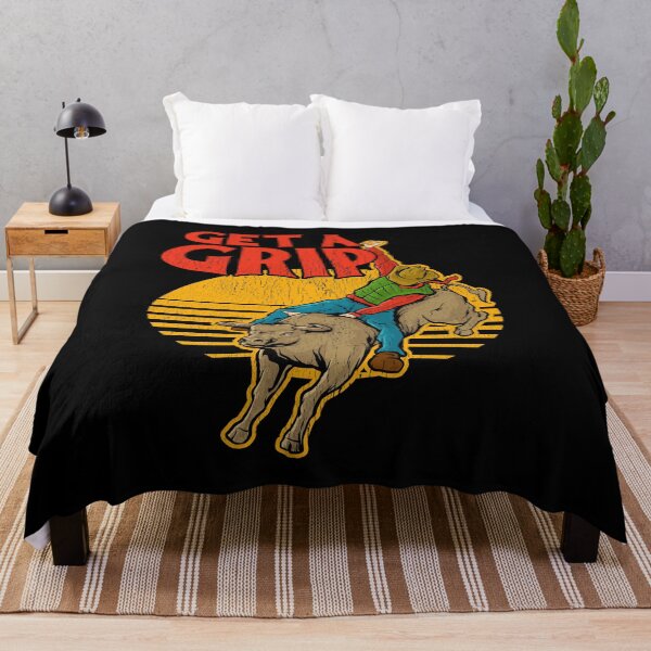 Item preview, Get A Grip Funny Bull Riding Pun designed and sold by perfectpresents.