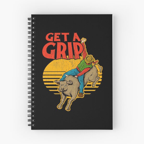 Item preview, Get A Grip Funny Bull Riding Pun designed and sold by perfectpresents.