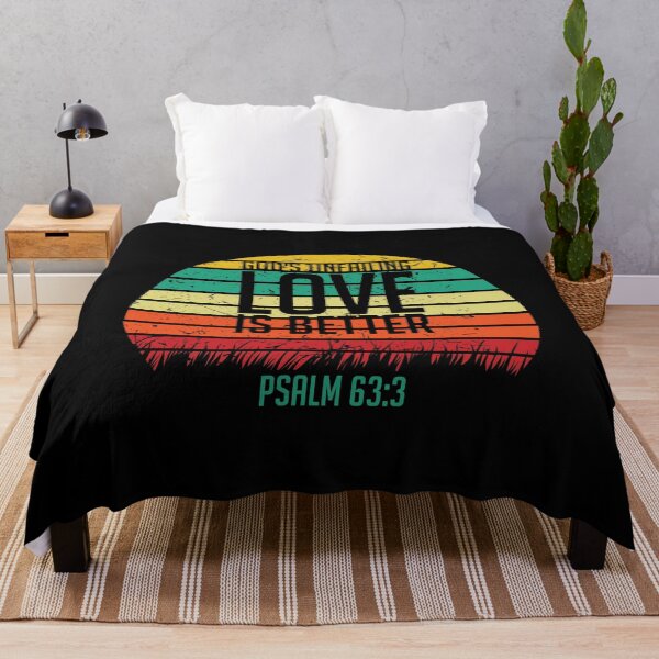 Item preview, God's unfailing Love Is Better, Retro Sunset, Christian Gift, Vintage, Sunset designed and sold by ChristianLife.