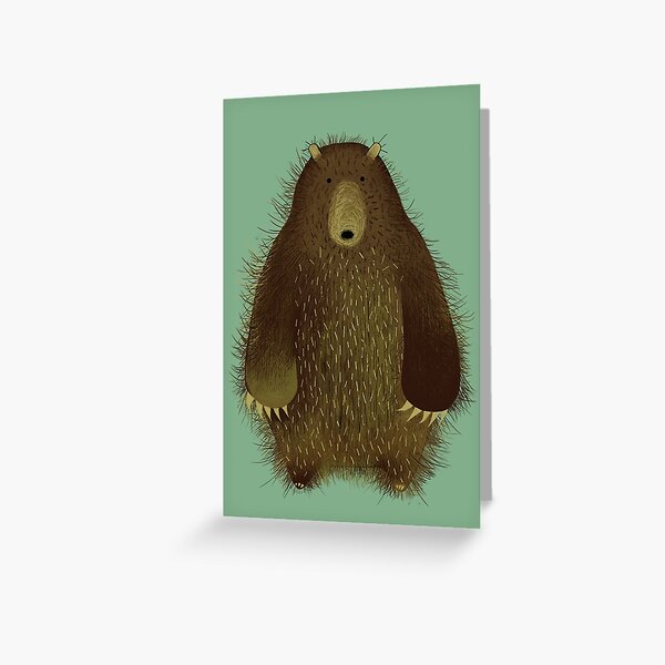 Barnsley the Big Bear. Greeting Card