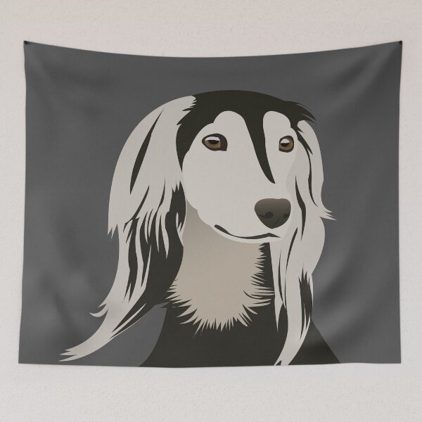 Item preview, Saluki Dog designed and sold by KCPetPortraits.