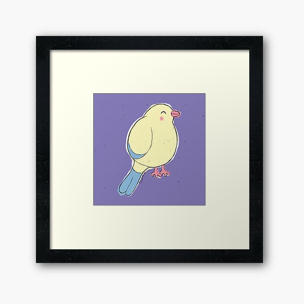 Chonky Finch Framed Art Print