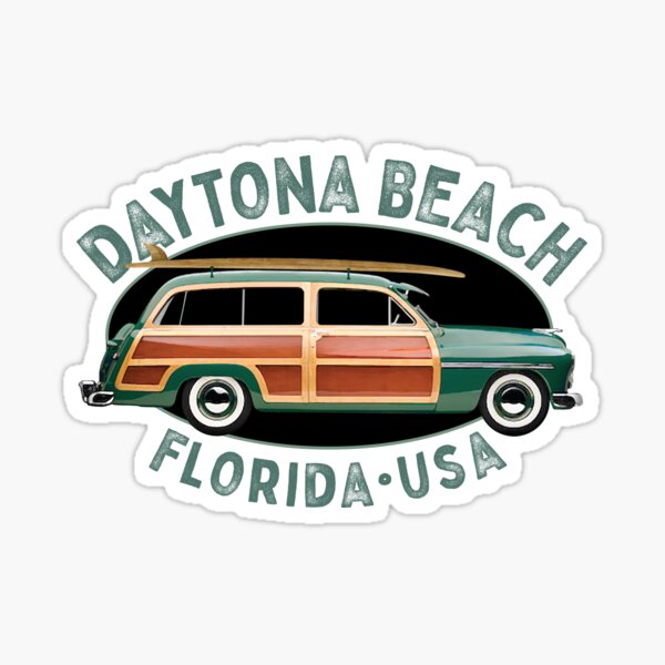 Aperçu de l'œuvre Daytona Beach Florida vintage surf créée et vendue par Futurebeachbum.