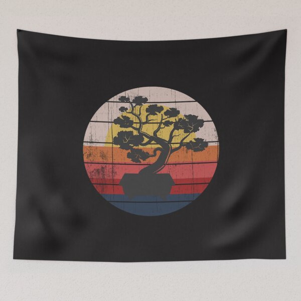 Item preview, Bonsai Tree Design Japanese Bonsai Tree Sun Retro  designed and sold by UrbanHype.