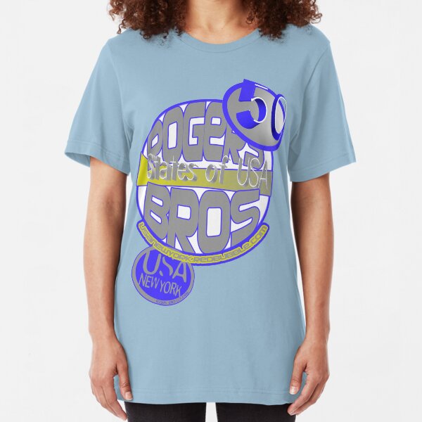 50 states of usa by rogers bros Slim Fit T-Shirt