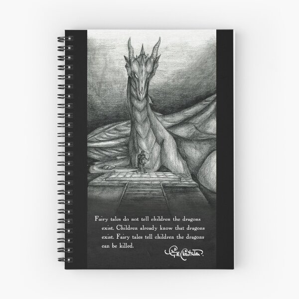 Item preview, Face Your Dragons (With GK Chesterton Quote) designed and sold by Cardstock Crow.