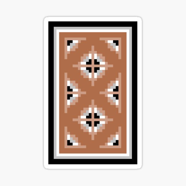 Two Grey Hills Navajo Rug Design 1 Sticker