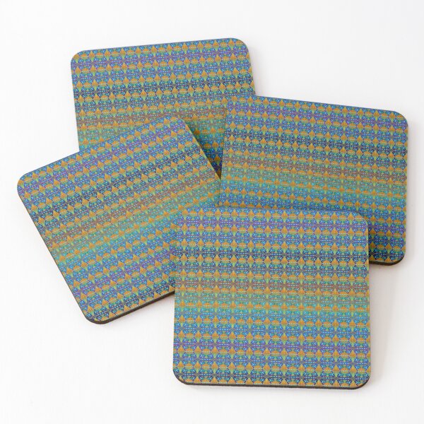 Item preview, Aqua Blues and Purple Southwestern Style Pattern | Cherie's Art(c)2020 designed and sold by CheriesArt.