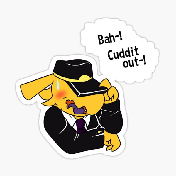 Cut it out-! Sticker