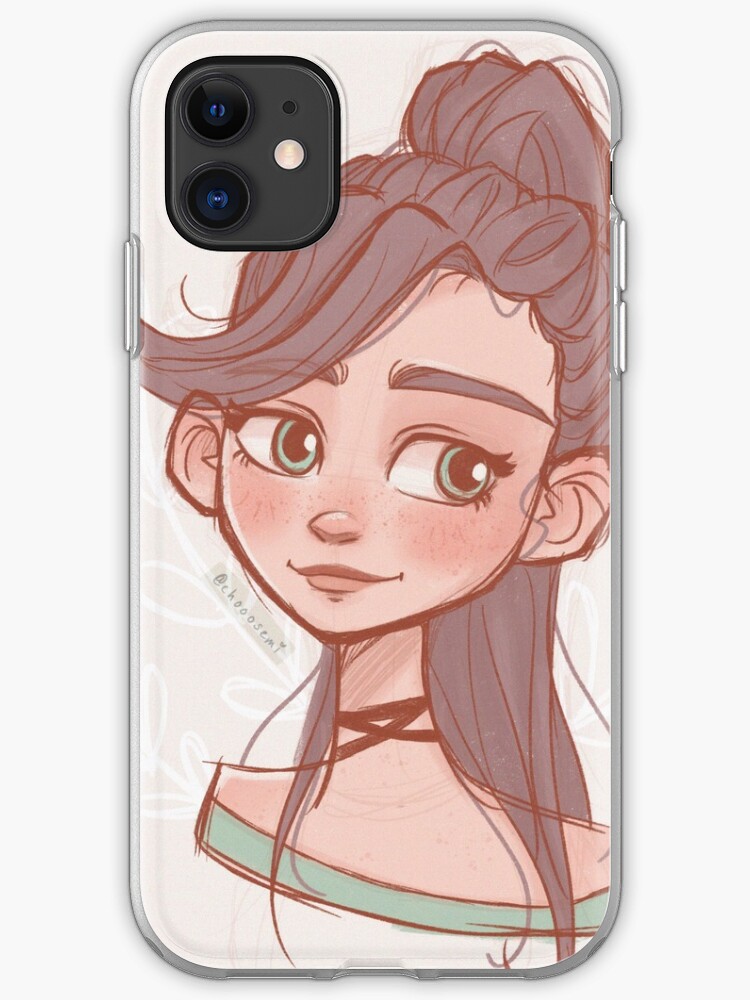 Ponytail Girl Portrait Iphone Case Cover By Chooosemi Redbubble