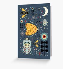 Midnight Bugs Greeting Card