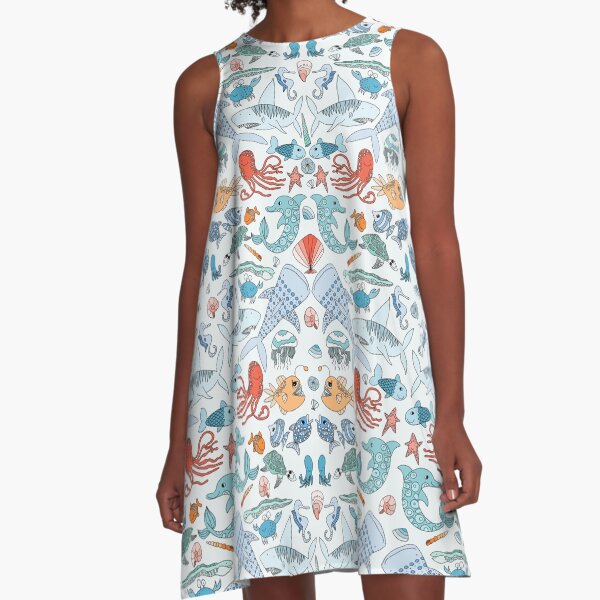 Something's Fishy A-Line Dress