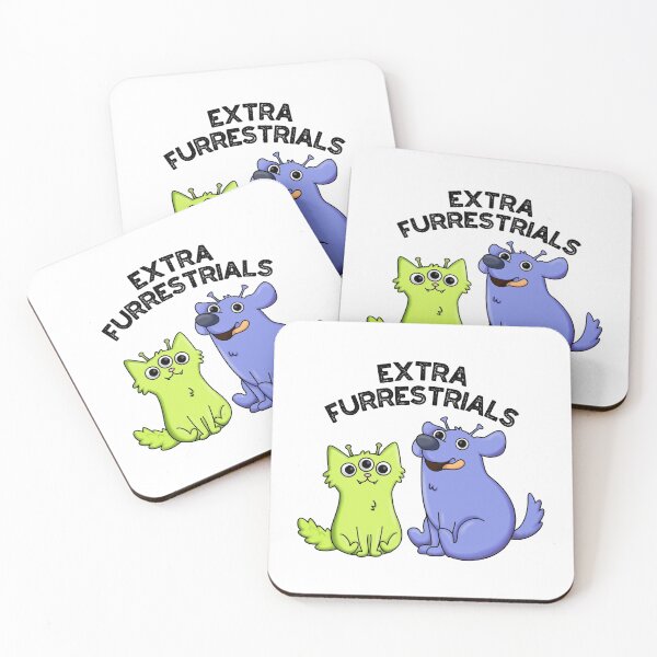 Item preview, Extra Furrestrials Funny Alien Puns  designed and sold by punnybone.