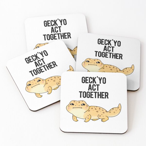 Item preview, Geckyo Act Together Funny Gecko Puns  designed and sold by punnybone.