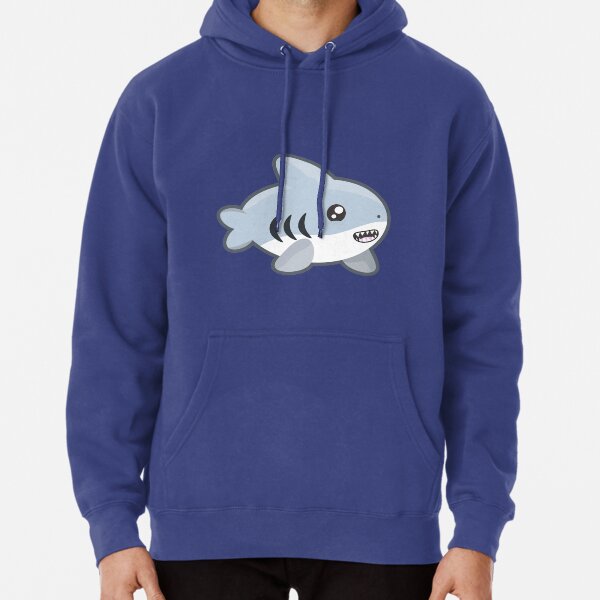 Kawaii Shark Pullover Hoodie for Sale by NirPerel