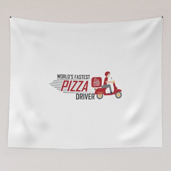 Item preview, Worlds Fastest Pizza Driver pizza delivery men women kids designed and sold by hadleydesigns.