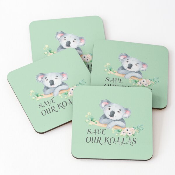 Item preview, Save our Koalas with cute Australian koala and gum leaves designed and sold by headpossum.