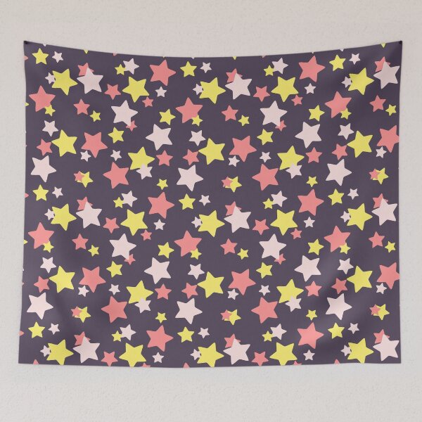 Item preview, Pink and Yellow Star Pattern designed and sold by RamenPoodle.