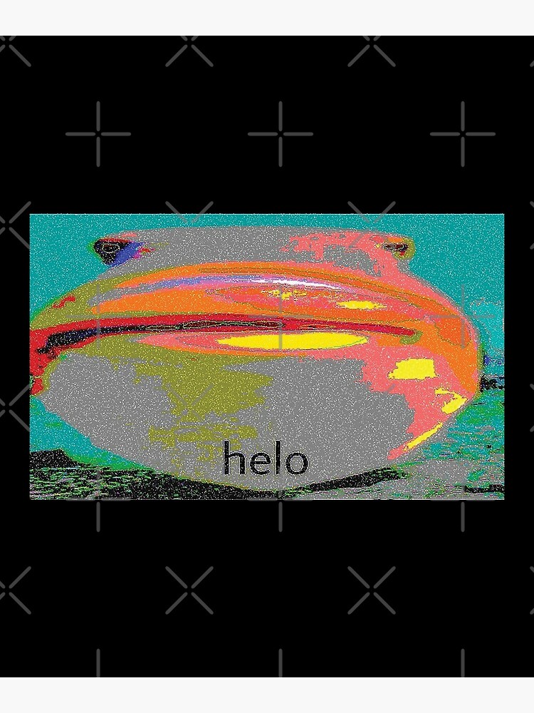 "Helo Staring Fish Meme" Poster by Altohombre Redbubble