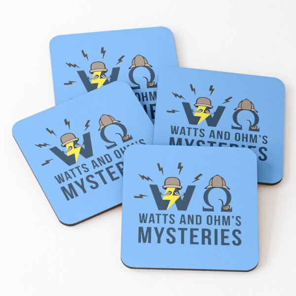 Item preview, Watts and Ohm's Mysteries Notebook: Electrical Pun Sparked by the Mysterious World of Electricity designed and sold by Maria Garcia.