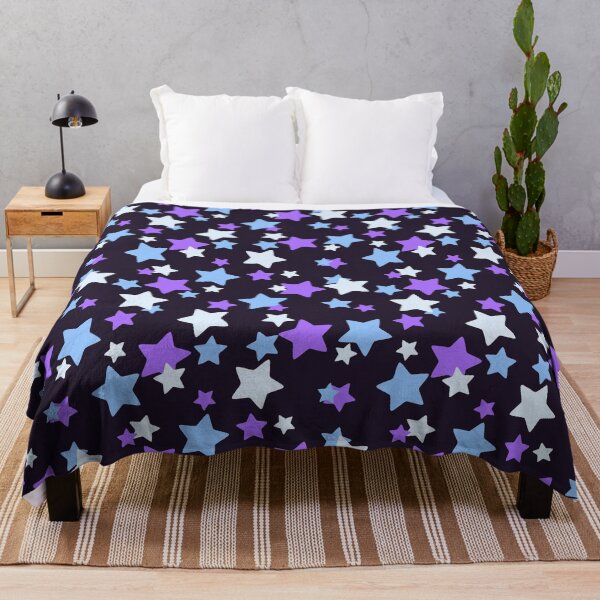 Item preview, Purple and Blue Star Pattern designed and sold by RamenPoodle.