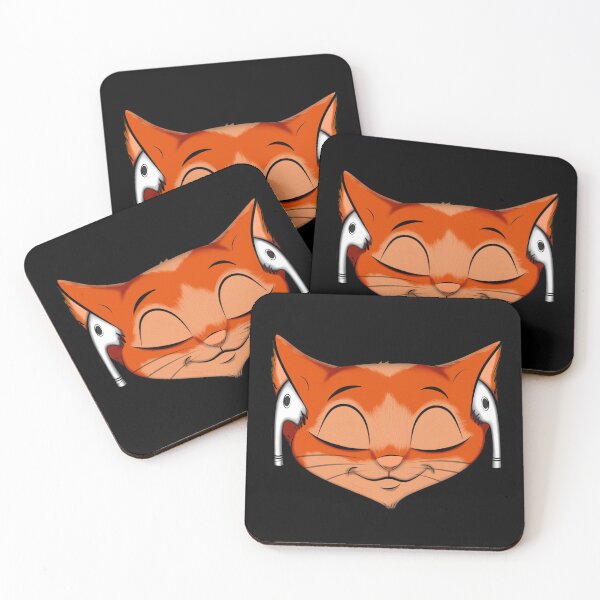 Item preview, Cat with bluetooth headphones listening to music designed and sold by smARTwork.