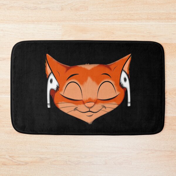 Item preview, Cat with bluetooth headphones listening to music designed and sold by smARTwork.