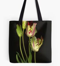 Parrot Tulips Tote Bag
