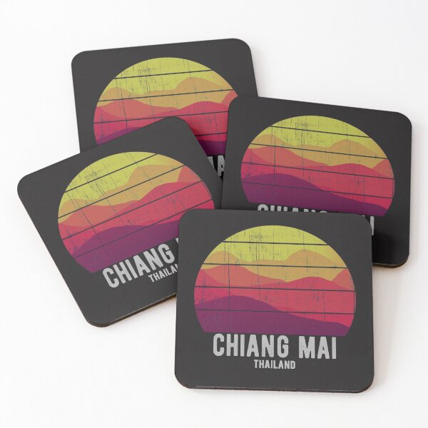 Item preview, Vintage Chiang Mai Thailand Mountain Sunset Thai  designed and sold by UrbanHype.