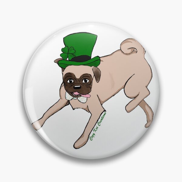 Aperçu de l'œuvre St Patty Pug créée et vendue par Joyyvonne.