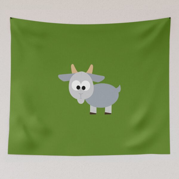 Item preview, Adorable Cartoon Little Gray Goat designed and sold by Hedgie Designs.