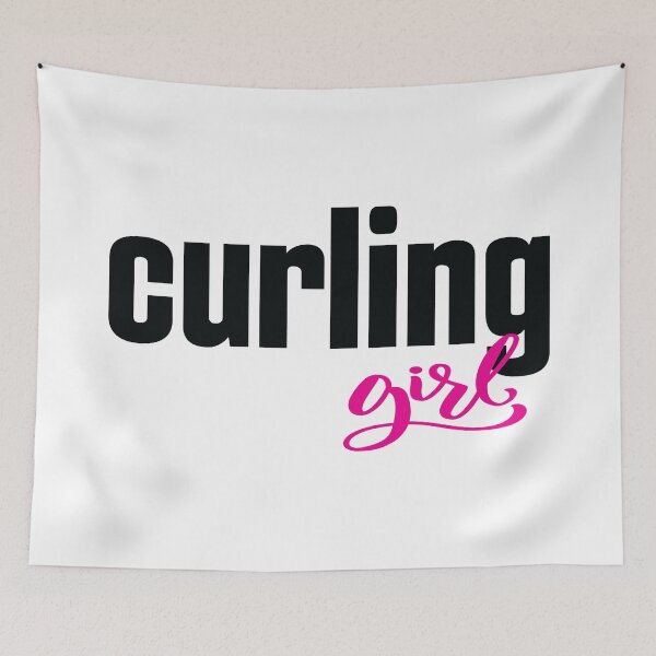 Item preview, Curling Girl Winter Sports designed and sold by ProjectX23.