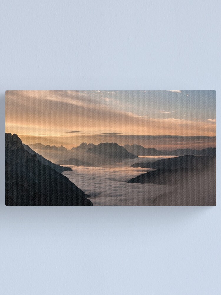 Alternate view of Valley of clouds Canvas Print