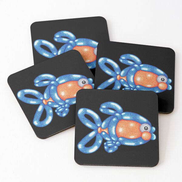 Item preview, Fish art desgign, orange and blue, balloon twisting animal designed and sold by MitoP.