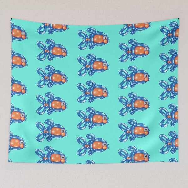 Item preview, Fish art desgign, orange and blue, balloon twisting animal designed and sold by MitoP.