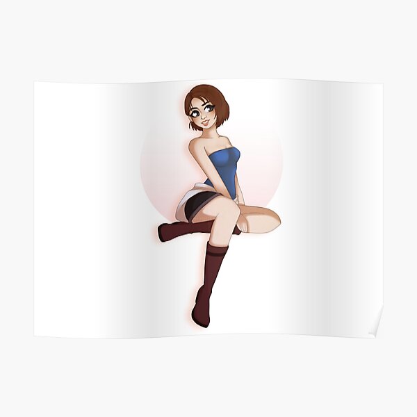 PIN UP JILL VALENTINE RESIDENT MAL Póster